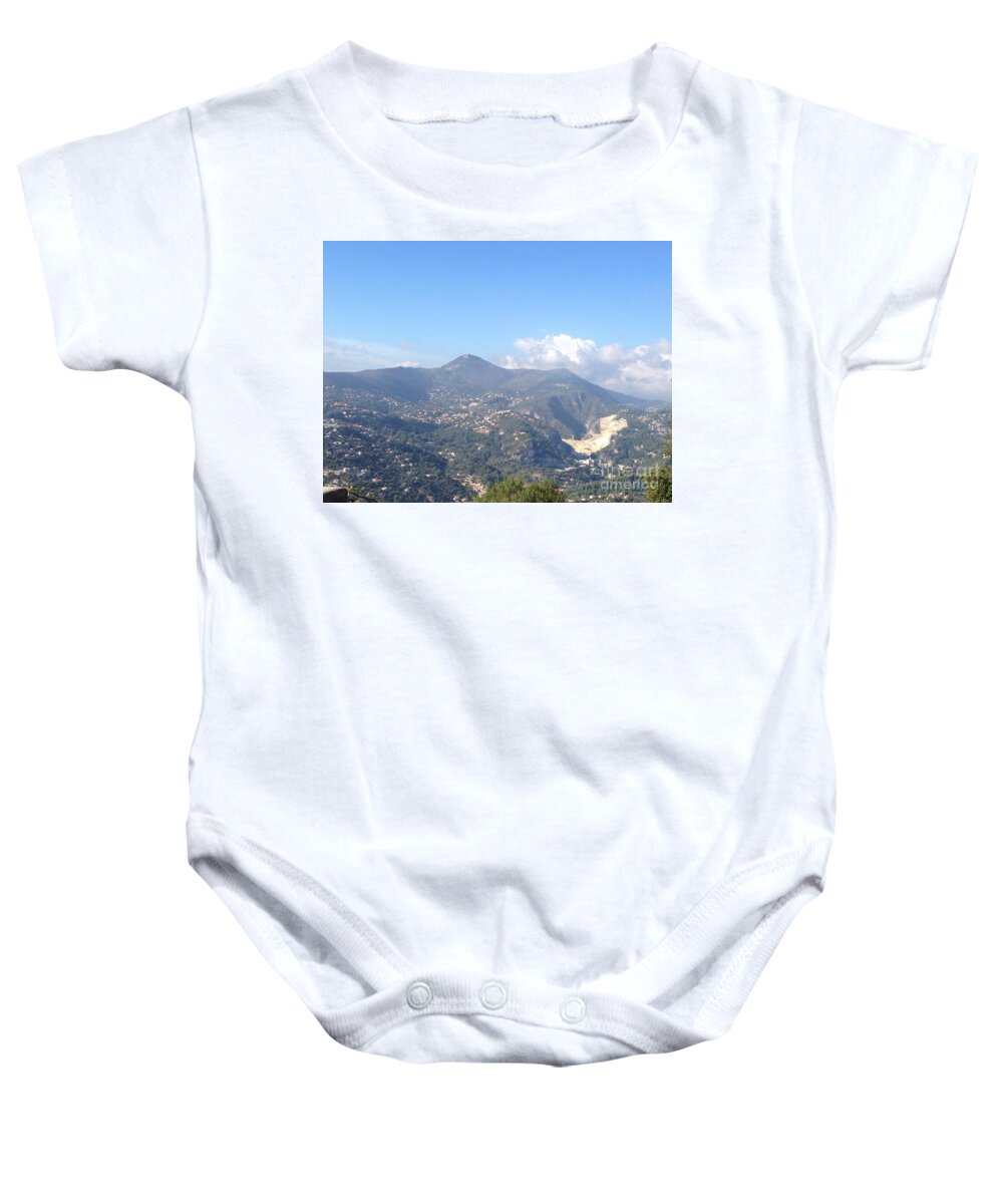 Nice Baby Onesie featuring the photograph Nice Mountain and Sky by Aisha Isabelle