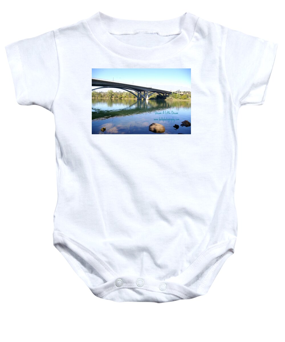  Baby Onesie featuring the photograph Old Folsom River Bank by Kristy Urain