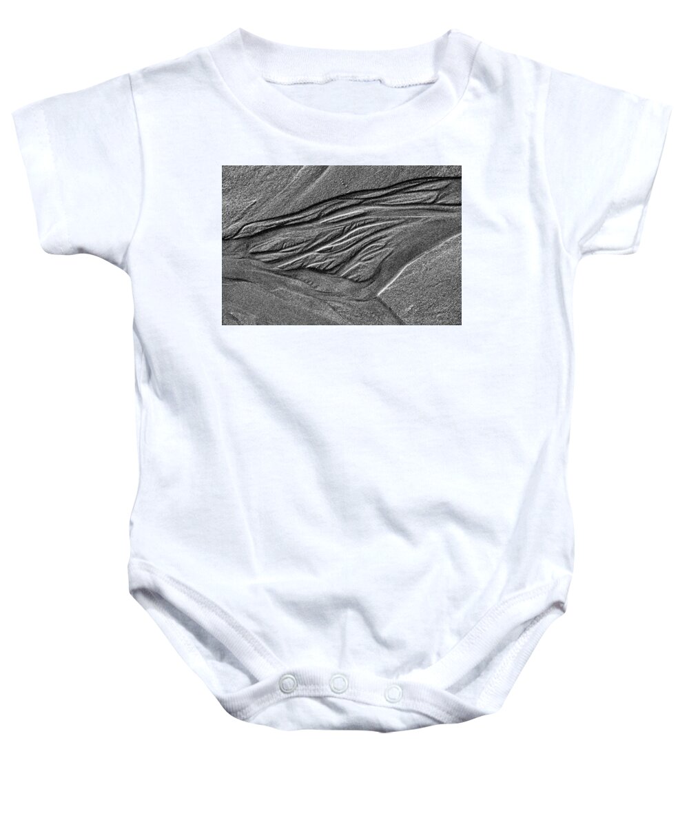Organic Baby Onesie featuring the photograph Sand Flow by Brett Harvey