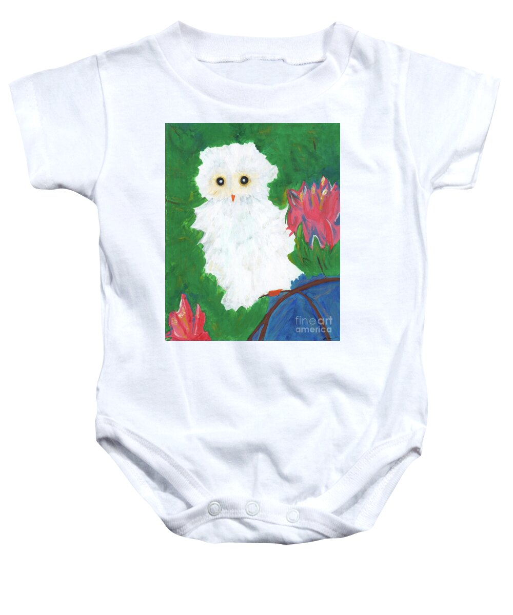  Baby Onesie featuring the painting Peace by Francis Brown