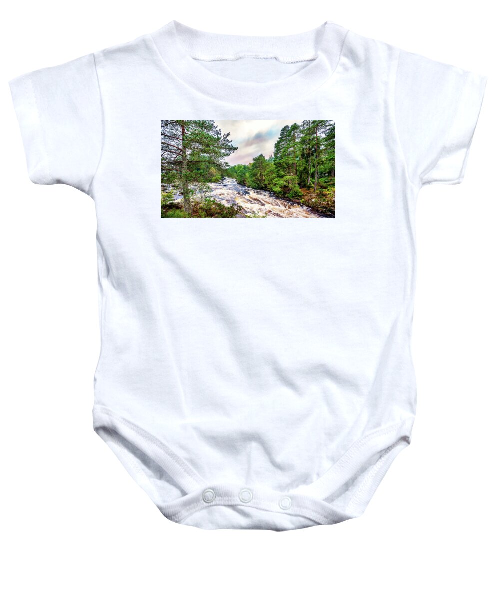 16x9 Baby Onesie featuring the photograph Rapids, Highlands, Scotland, UK by Mark Llewellyn