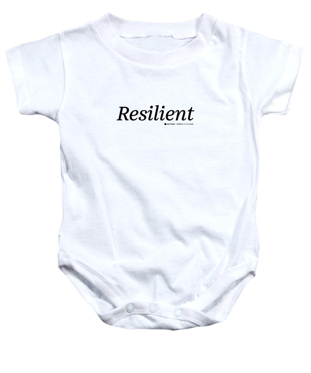 Usa Today Baby Onesie featuring the digital art Resilient Black by Gannett Co