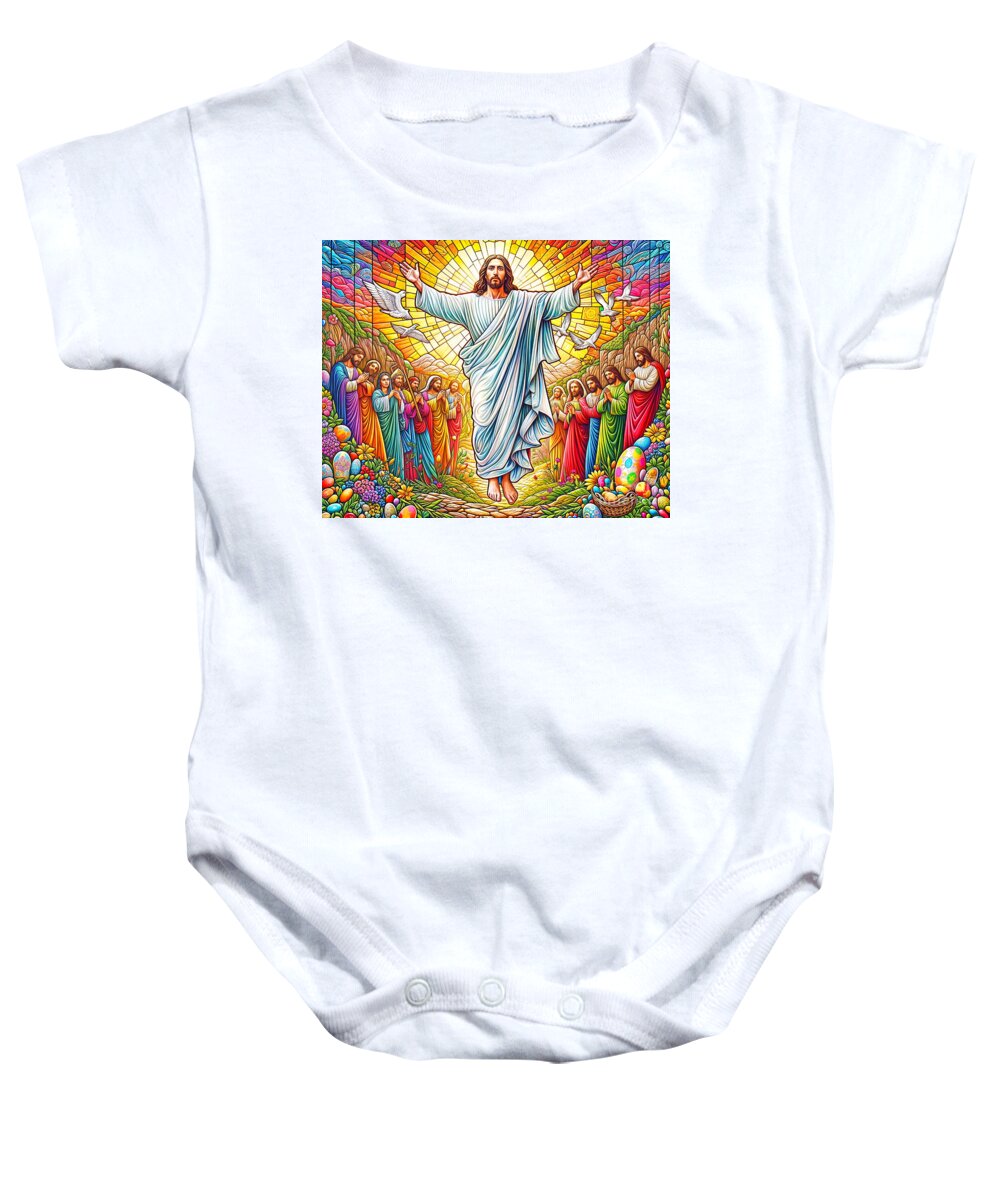Resurrection Baby Onesie featuring the photograph Resurrection with Eggs I by Munir Alawi