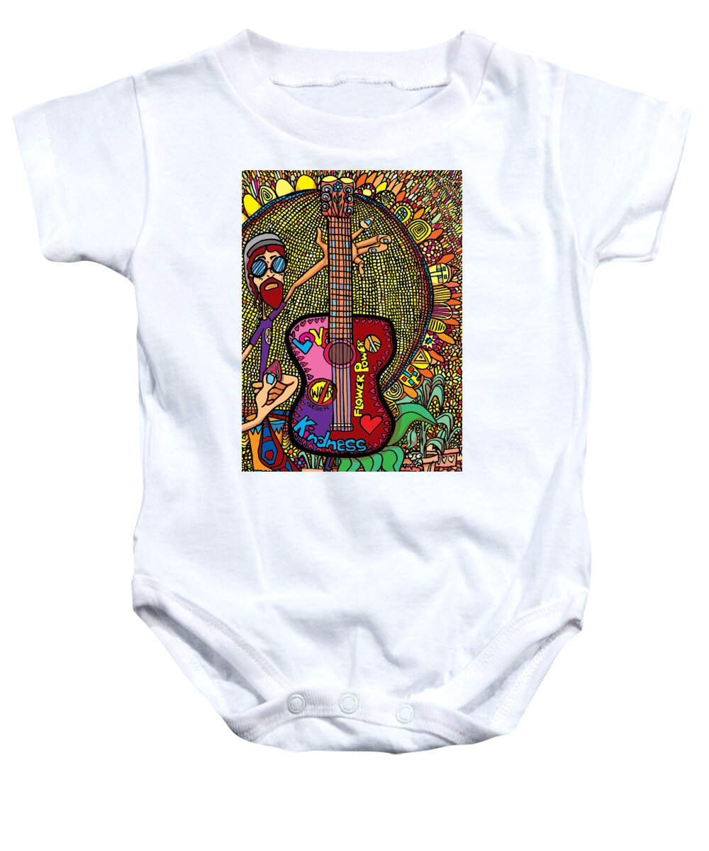 Hipster Baby Onesie featuring the photograph Right On - Color Version by Robert Yaeger