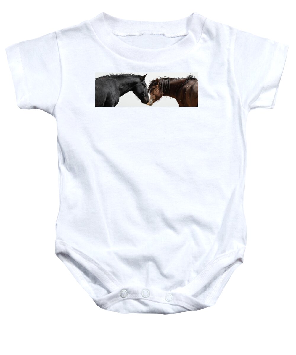 Panorama Baby Onesie featuring the photograph Rugged and Wild by Mary Hone