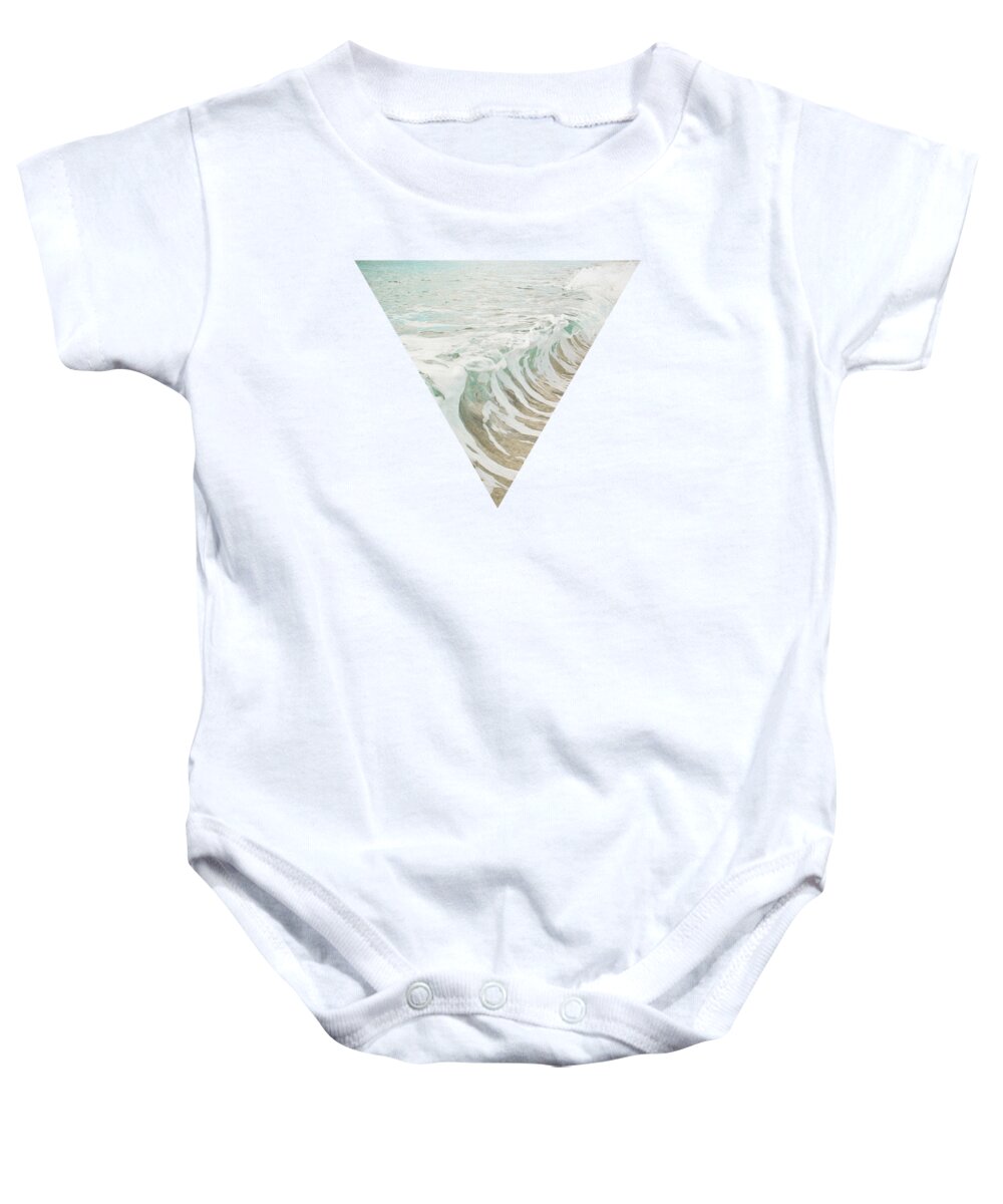Ocean Sea Baby Onesie featuring the photograph Sea Foam by Cassia Beck