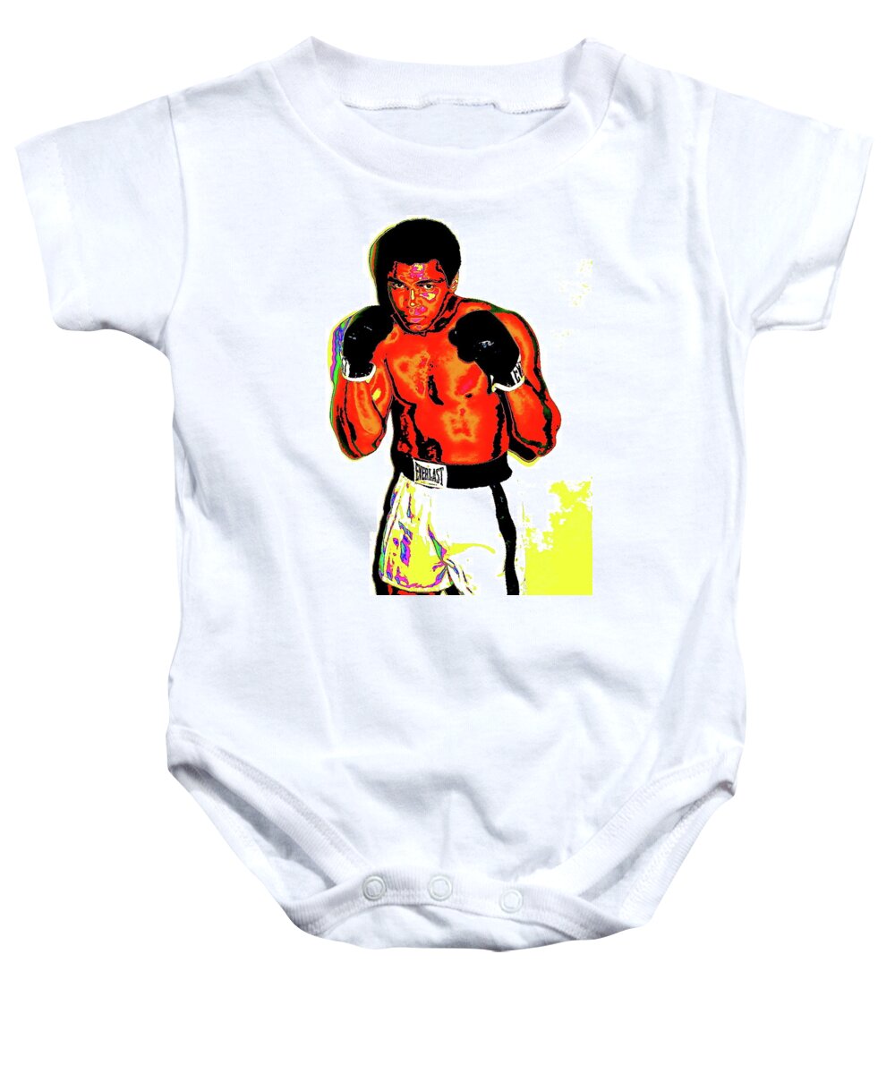 Ali Baby Onesie featuring the digital art Sting Like a Bee by Larry Beat
