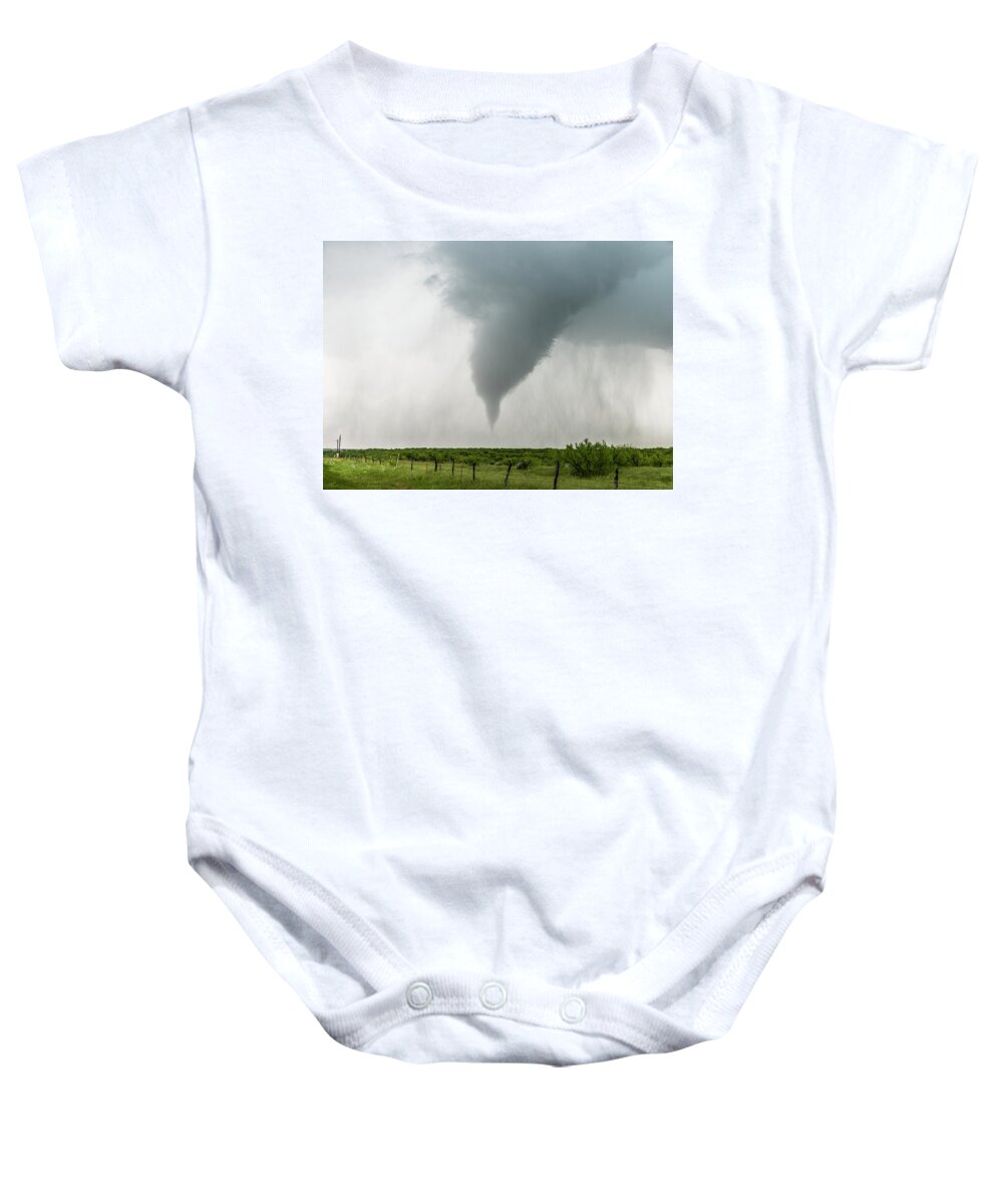 Tornado Baby Onesie featuring the photograph Texas Tornado by Marcus Hustedde