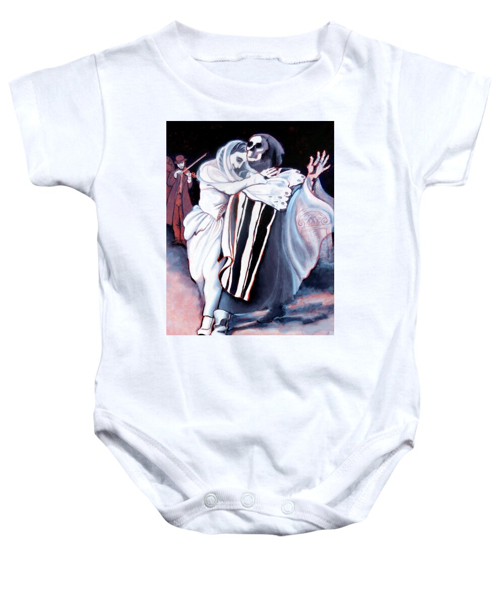  Baby Onesie featuring the painting The Dybbuk vertical by Ruth Hooper