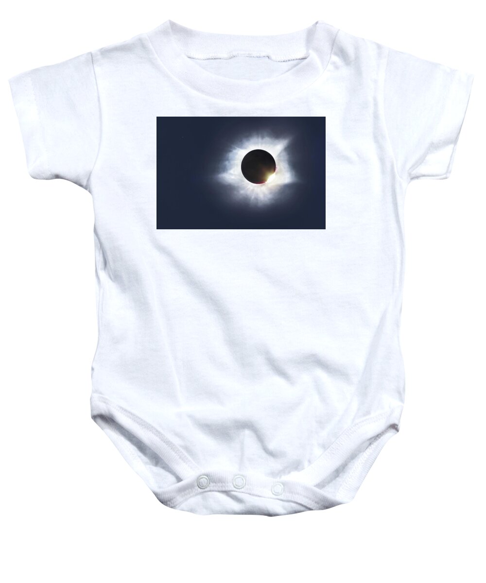 Eclipse Baby Onesie featuring the photograph The Great Eclipse 2017 by Steven Llorca