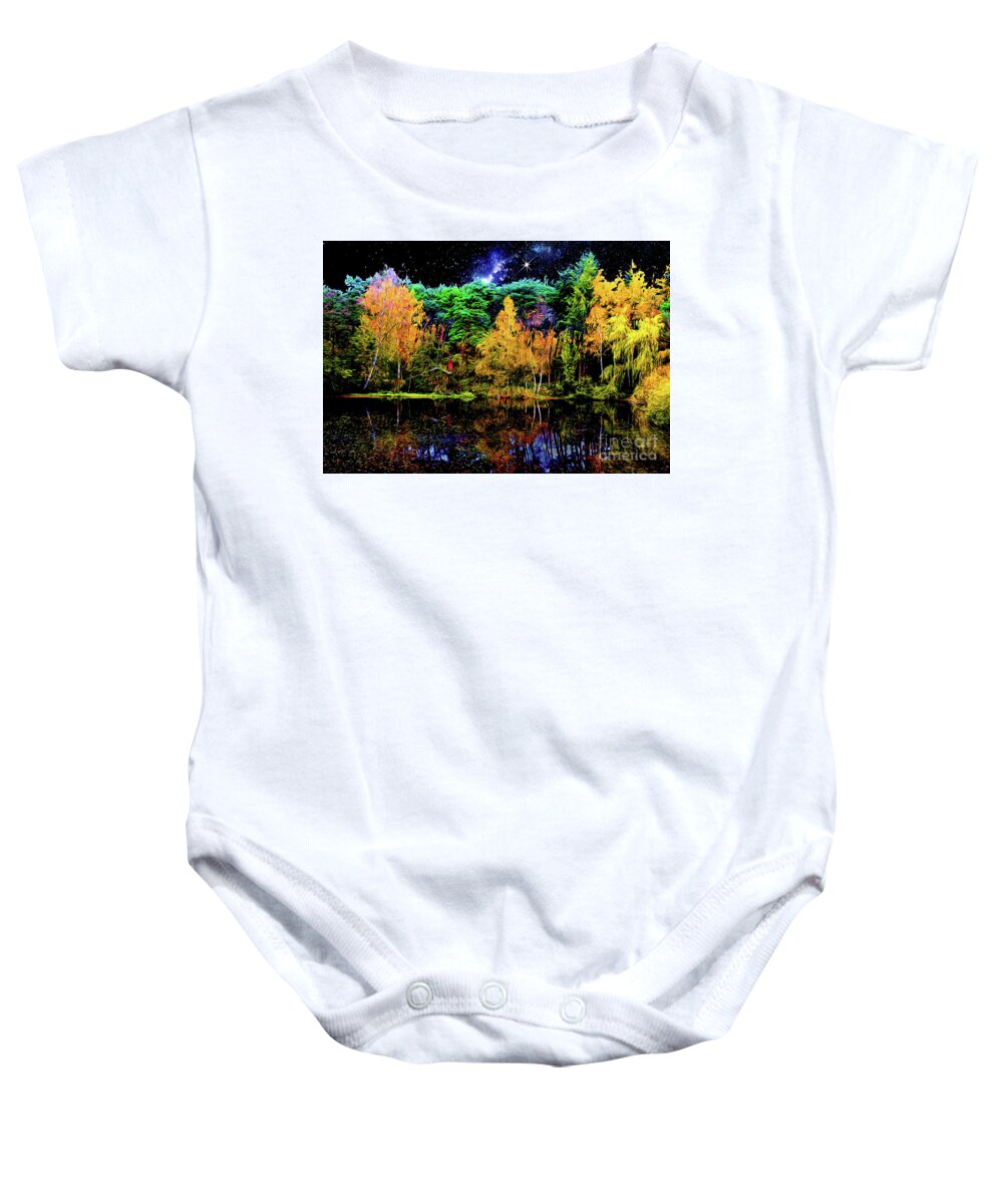 Witch Baby Onesie featuring the digital art The Witch's House by Chris Bee