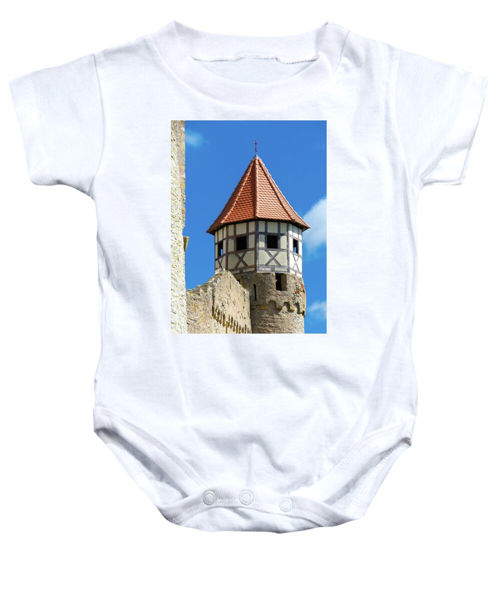 Castle Baby Onesie featuring the photograph Tower of Hornberg Castle in Germany by Matthias Hauser