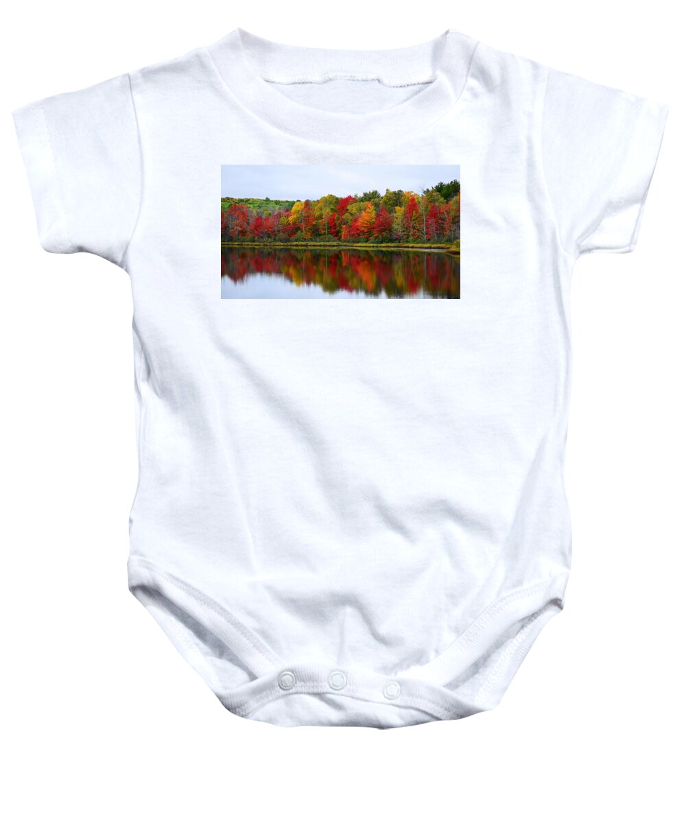 Upper Peninsula Baby Onesie featuring the photograph UP Colors by Terry M Olson