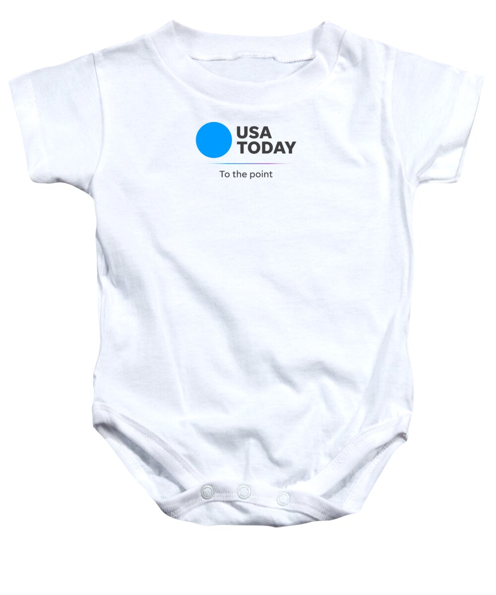 Usa Today Baby Onesie featuring the digital art USA TODAY To the Point Logo by Gannett