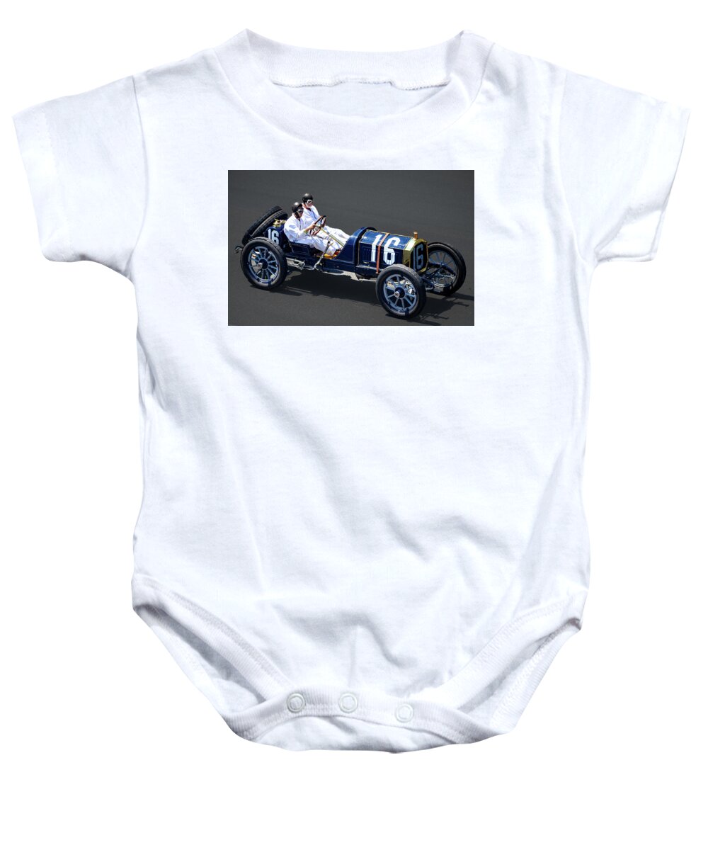 Indianapolis Baby Onesie featuring the photograph Vintage Indianapolis by Josh Williams