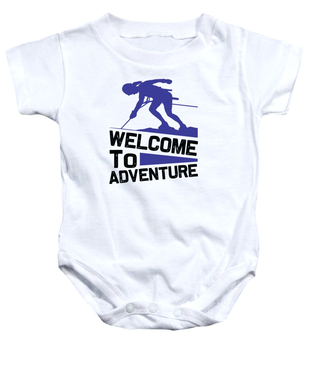 Hobby Baby Onesie featuring the digital art Welcome To Adventure by Jacob Zelazny