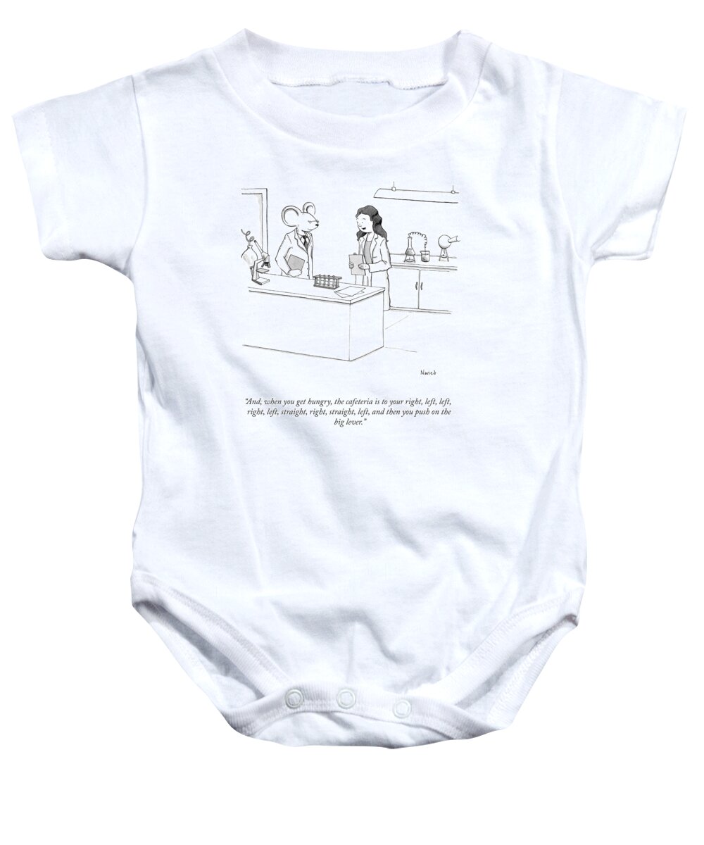 Cctk Baby Onesie featuring the drawing When You Get Hungry by Navied Mahdavian