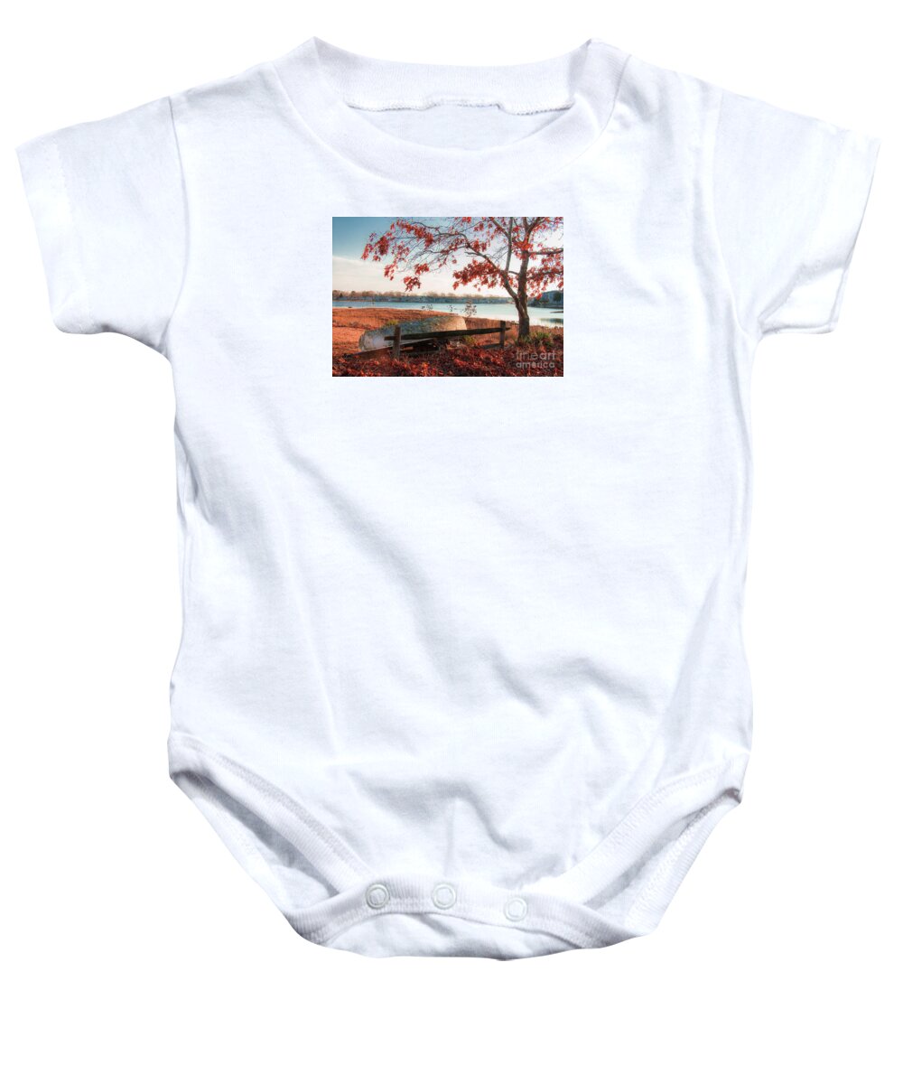 Nature Baby Onesie featuring the photograph Winter Peace by Sharon Mayhak
