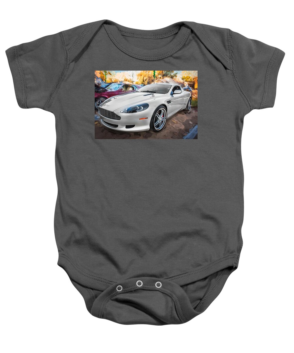 2007 Aston Martin Baby Onesie featuring the photograph 2007 Aston Martin DB9 Coupe Painted #1 by Rich Franco