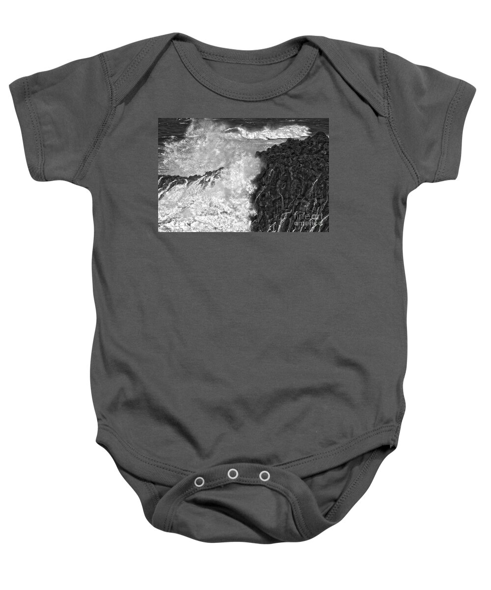Africa Baby Onesie featuring the photograph A rough sea by Patricia Hofmeester