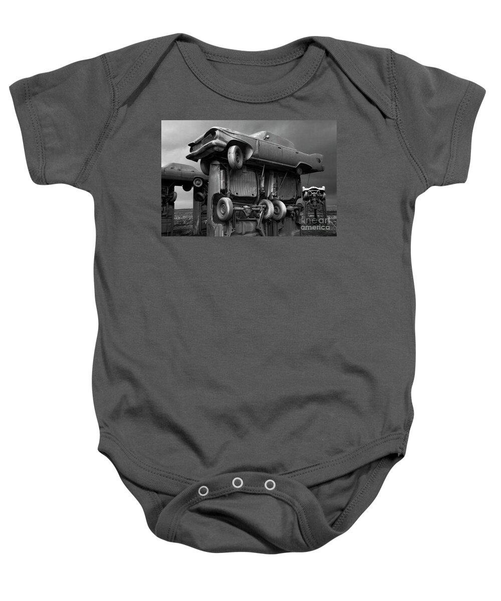 Carhenge Baby Onesie featuring the photograph Carhenge 4 #1 by Bob Christopher