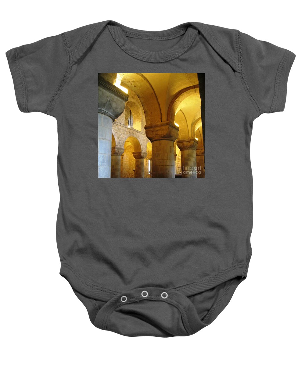 St. John's Chapel Baby Onesie featuring the photograph Chapel by Denise Railey