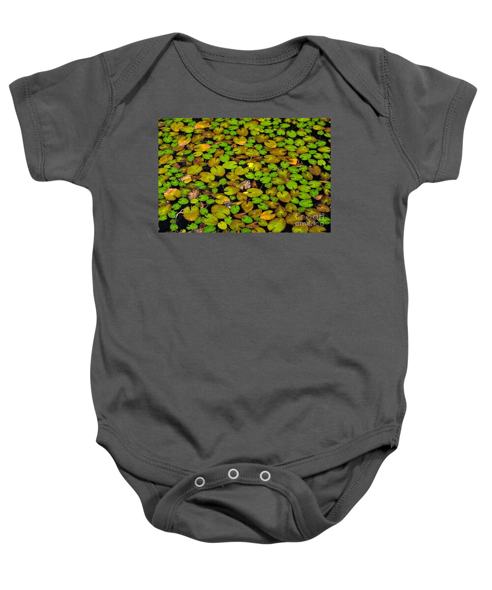 Lilly Pond Baby Onesie featuring the photograph Lilly Pond #1 by Dale Powell