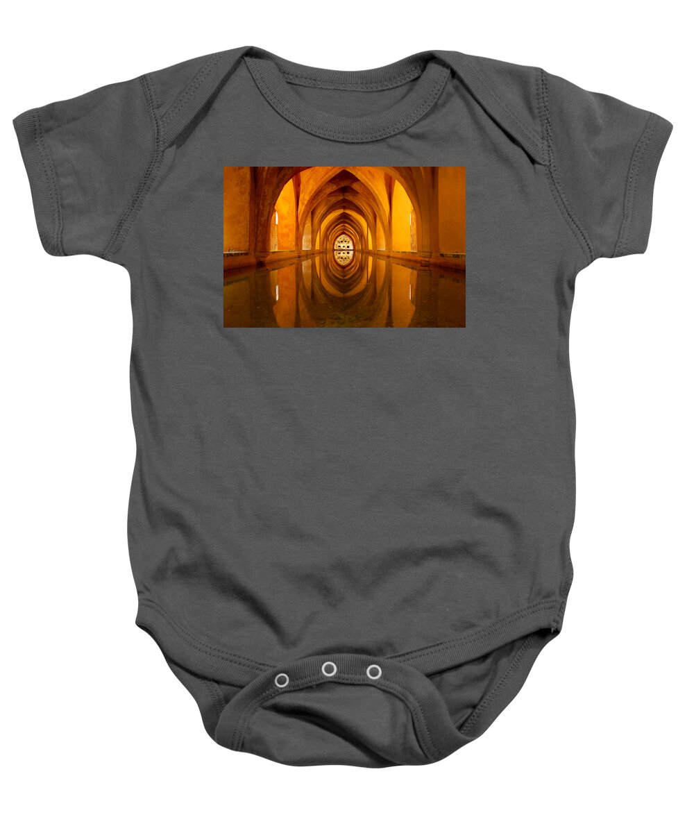 Seville Baby Onesie featuring the photograph Reflection of Perfection by AM FineArtPrints