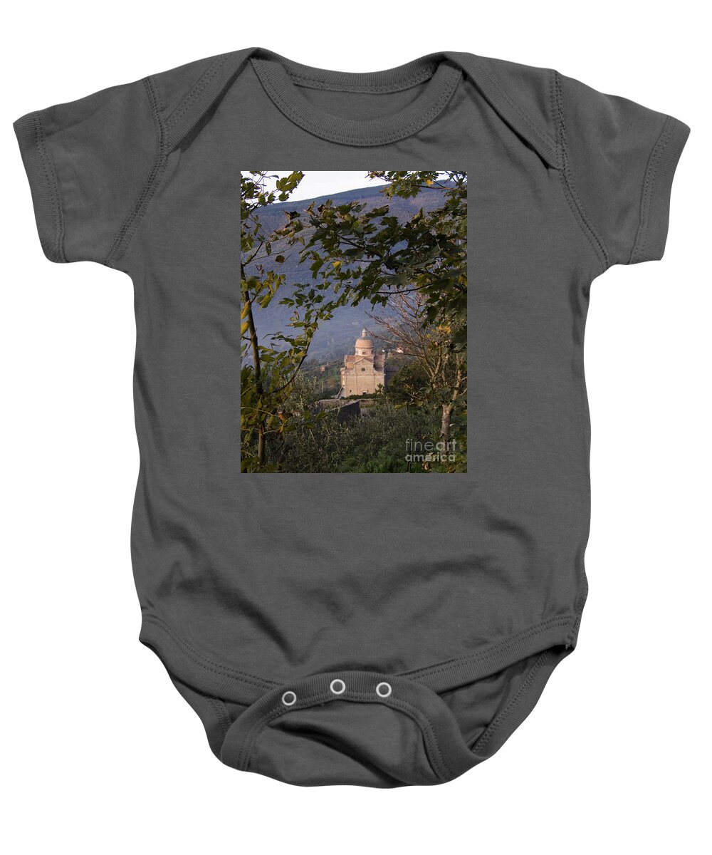 Church Baby Onesie featuring the photograph Santa Maria Nuova, Italy #1 by Tim Holt