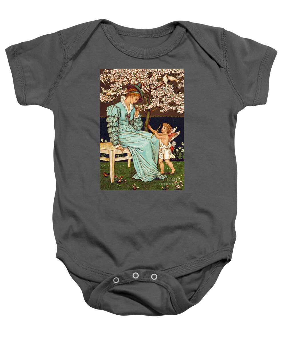 Holiday Baby Onesie featuring the photograph The Quiver of Love Valentine's Day #2 by Photo Researchers Inc