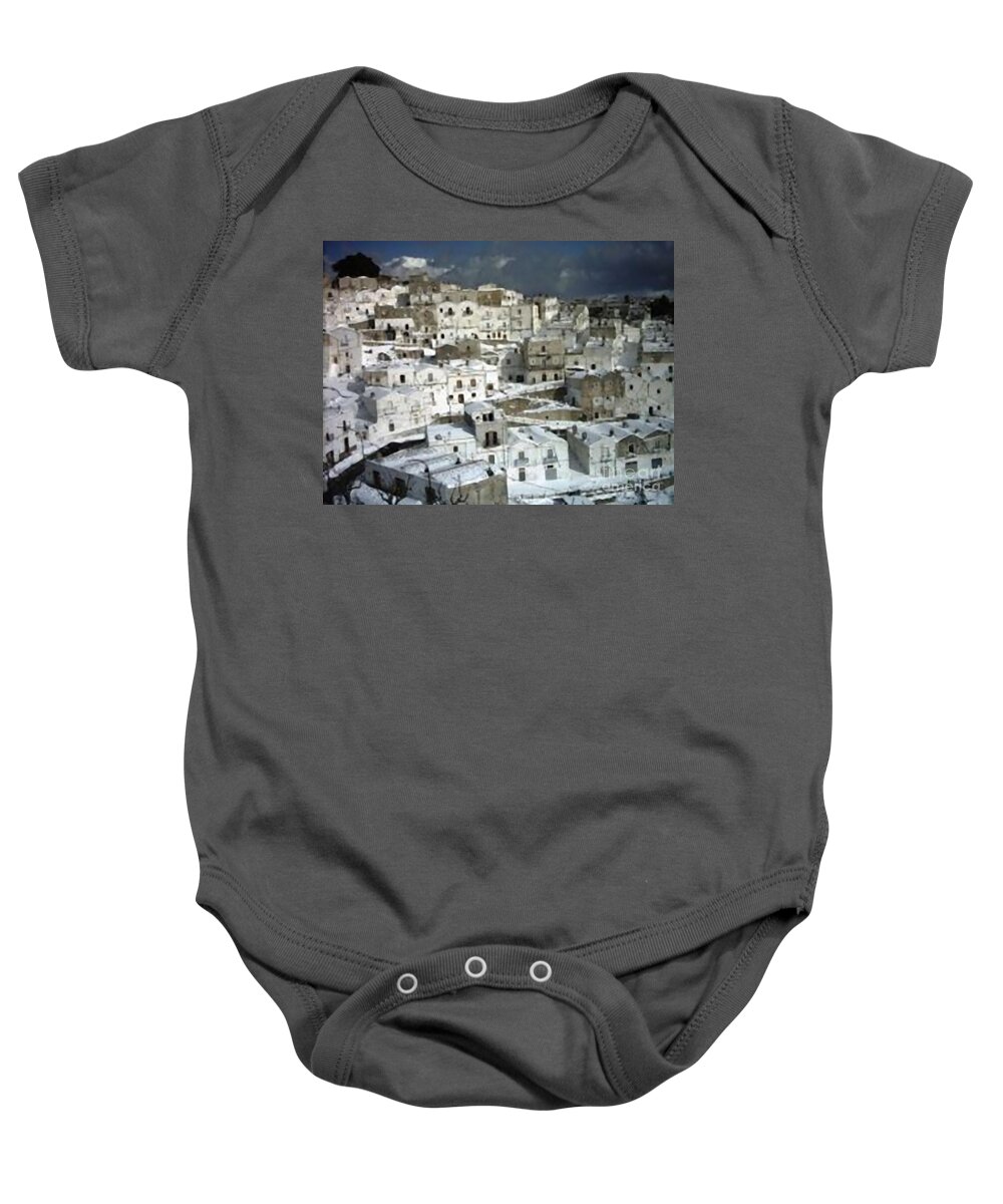 North Baby Onesie featuring the photograph Monte S. Angelo #12 by Archangelus Gallery