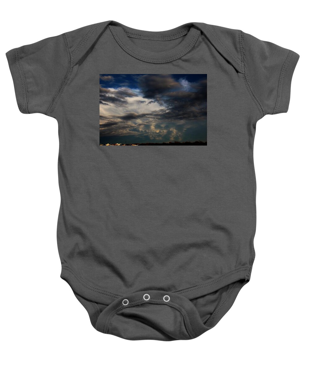 Stormscape Baby Onesie featuring the photograph Let the Storm Season Begin #20 by NebraskaSC