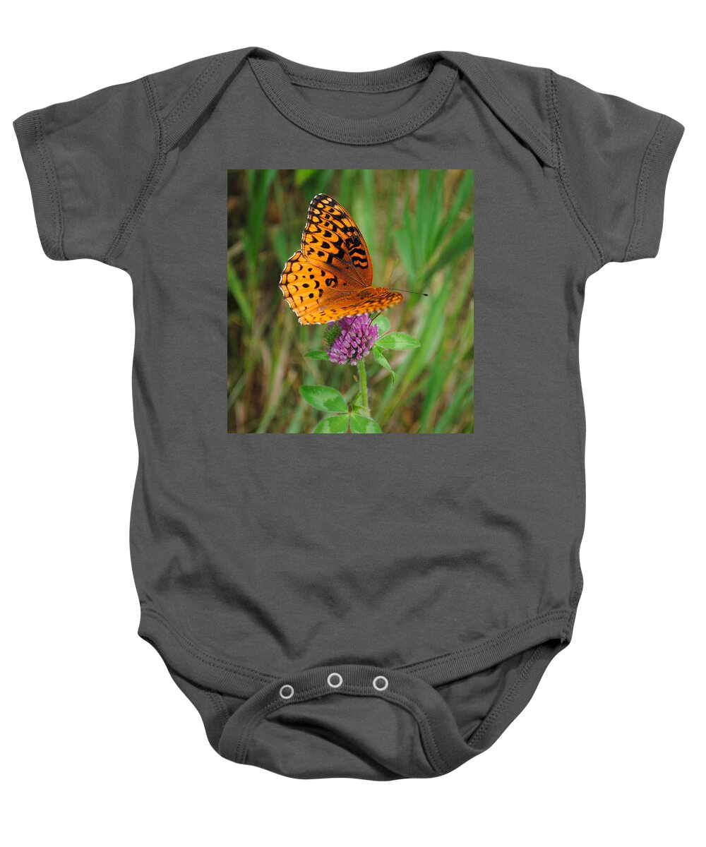 Butterfly Baby Onesie featuring the photograph Butterfly #4 by David Hart