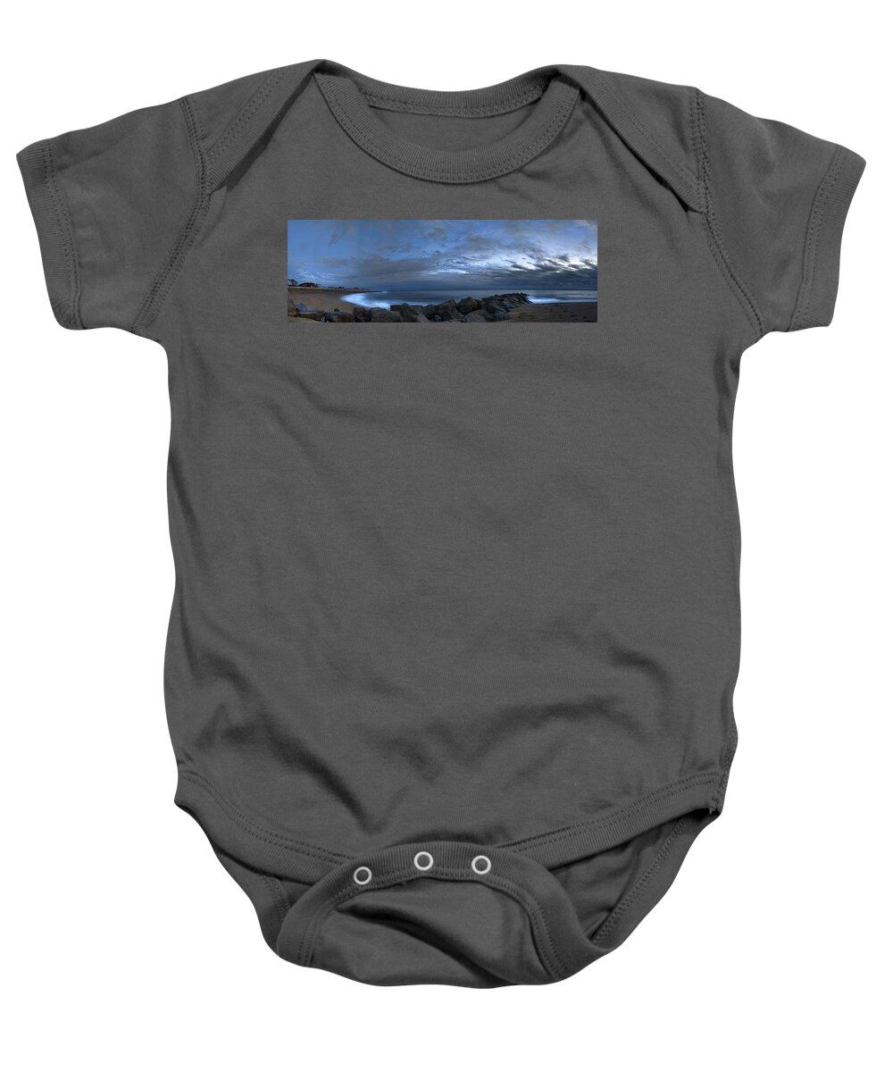 Panoramic Baby Onesie featuring the photograph Plum Island #2 by Rick Mosher