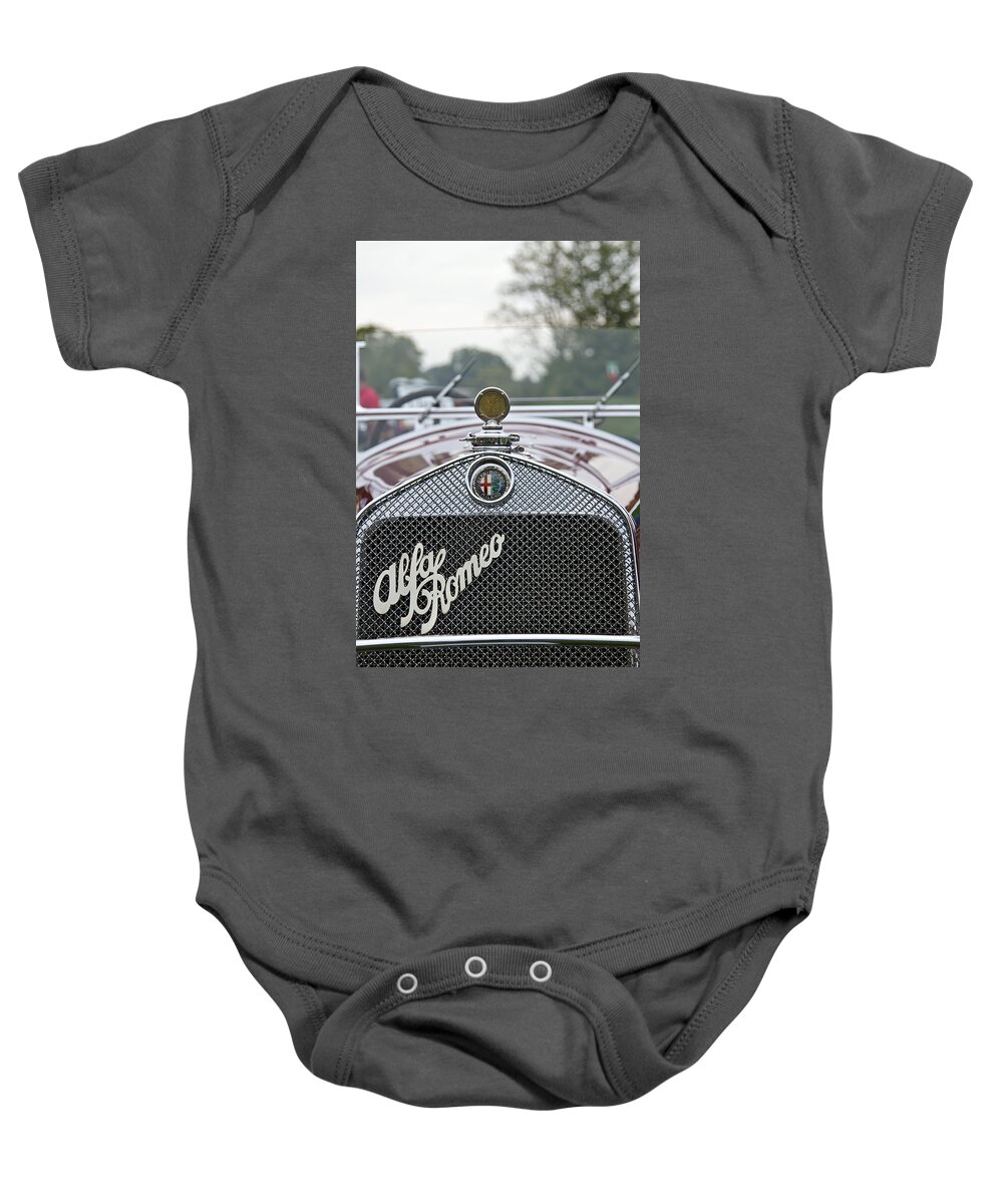Antique Baby Onesie featuring the photograph 1931 Alfa Romeo #3 by Jack R Perry