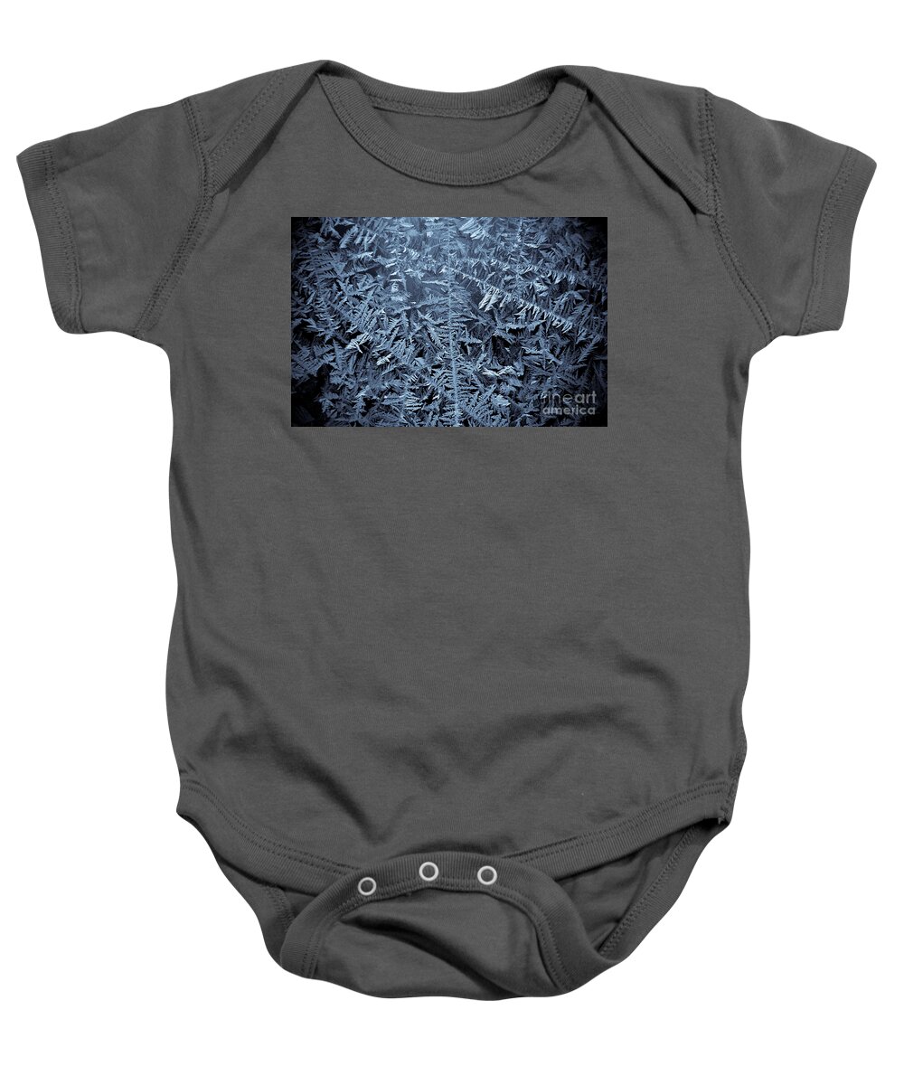 Frost Baby Onesie featuring the photograph 3D Frost by Cheryl Baxter