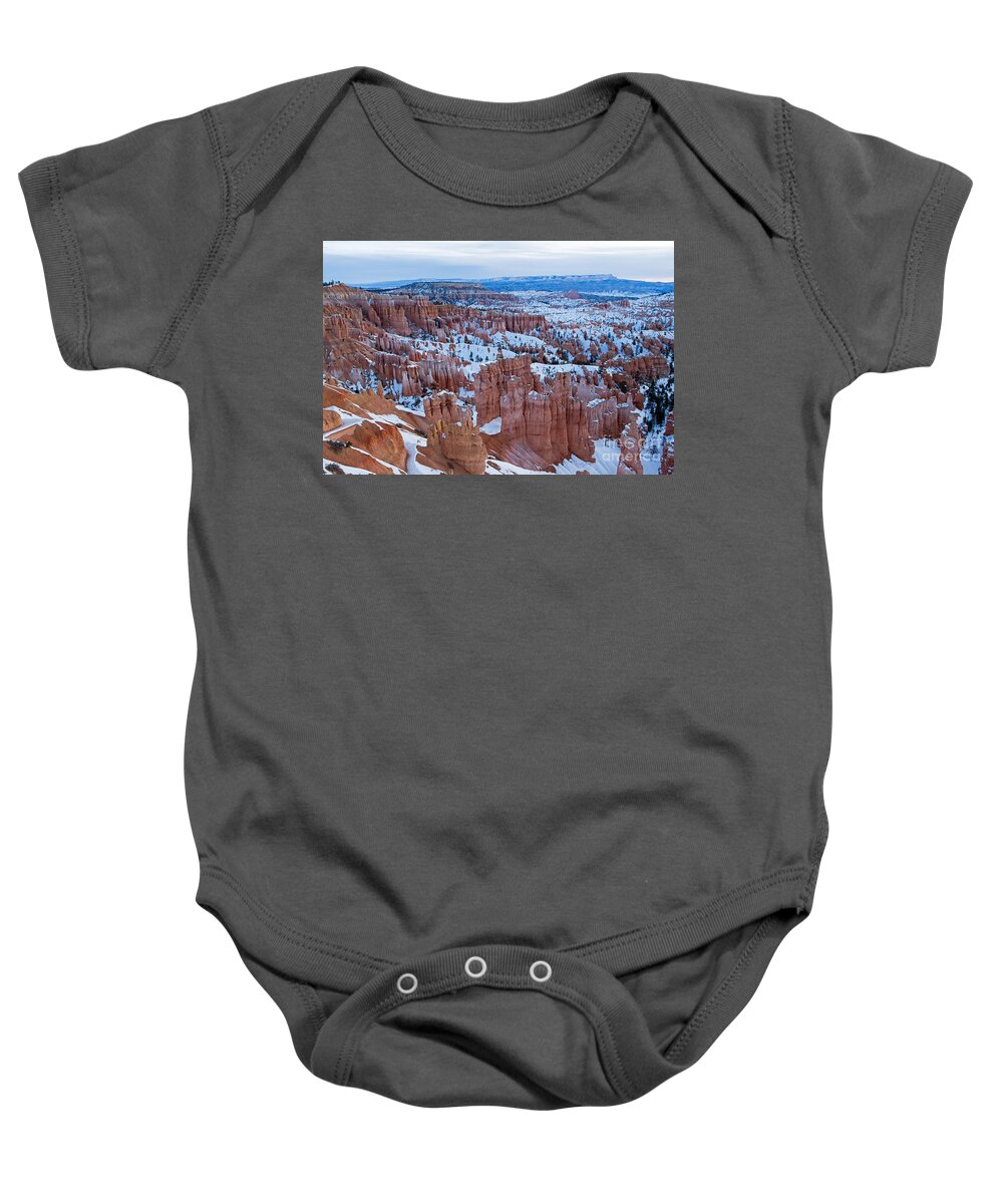 Bryce Canyon Baby Onesie featuring the photograph Sunset Point Bryce Canyon National Park by Fred Stearns