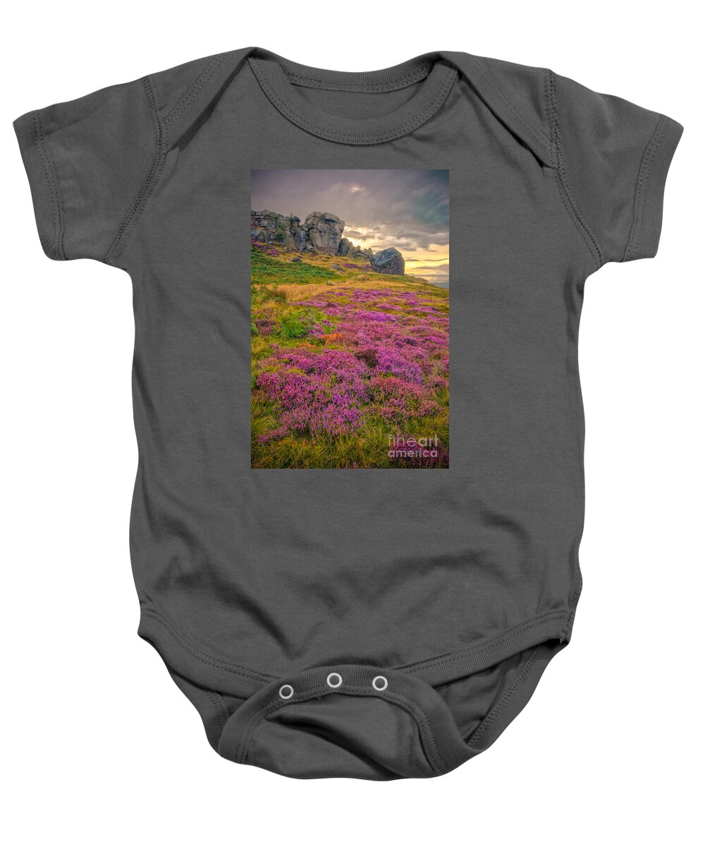 Airedale Baby Onesie featuring the photograph Cow and Calf Rocks #7 by Mariusz Talarek