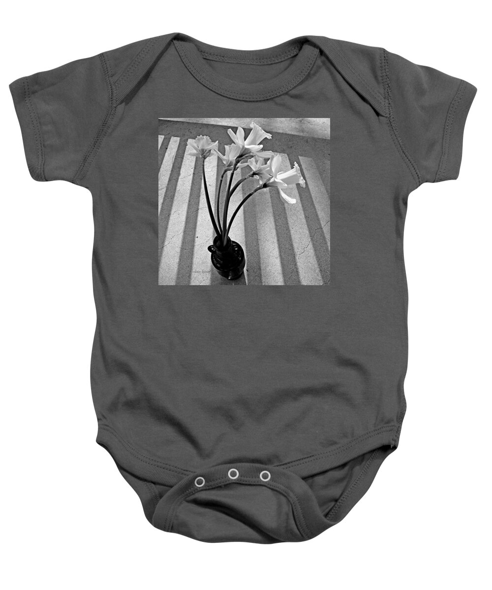 Narcissus Baby Onesie featuring the photograph A Brief Moment by Chris Berry