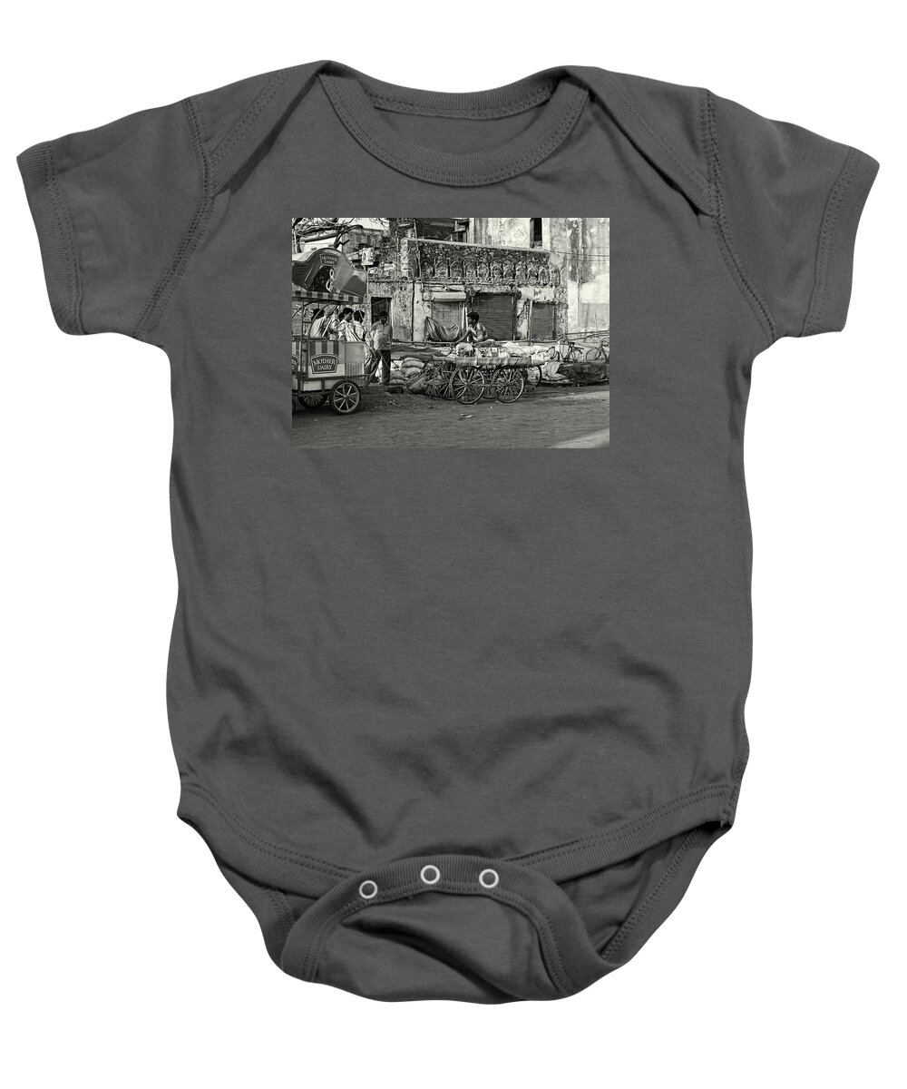 Asia Baby Onesie featuring the photograph A chat among friends by Roberto Pagani