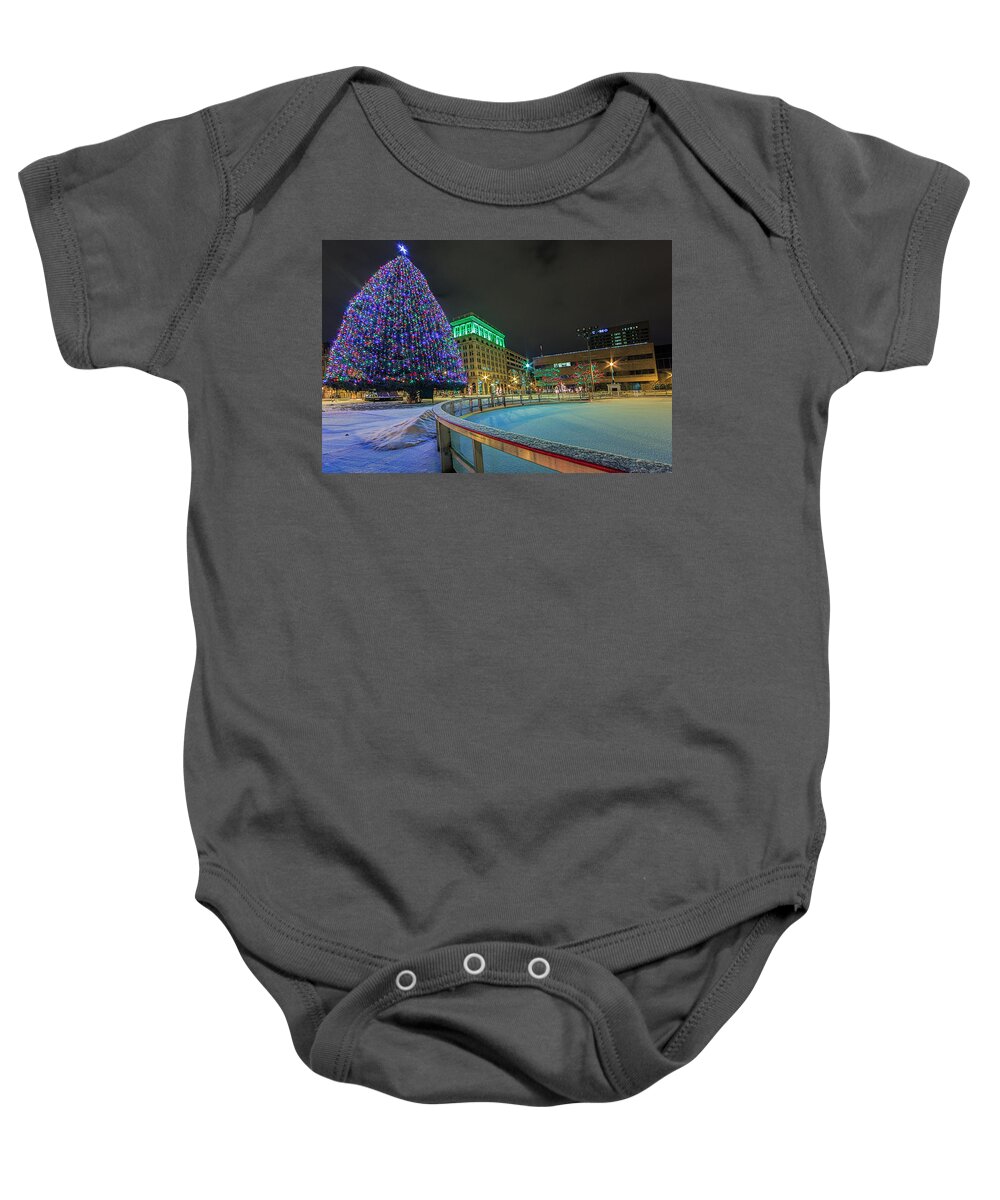 Syracuse Baby Onesie featuring the photograph A Syracuse Christmas by Everet Regal