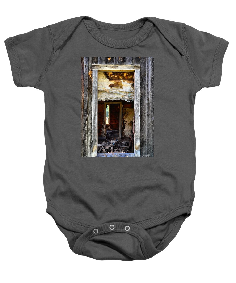 Abstract Baby Onesie featuring the photograph Abandonment by Lauren Leigh Hunter Fine Art Photography