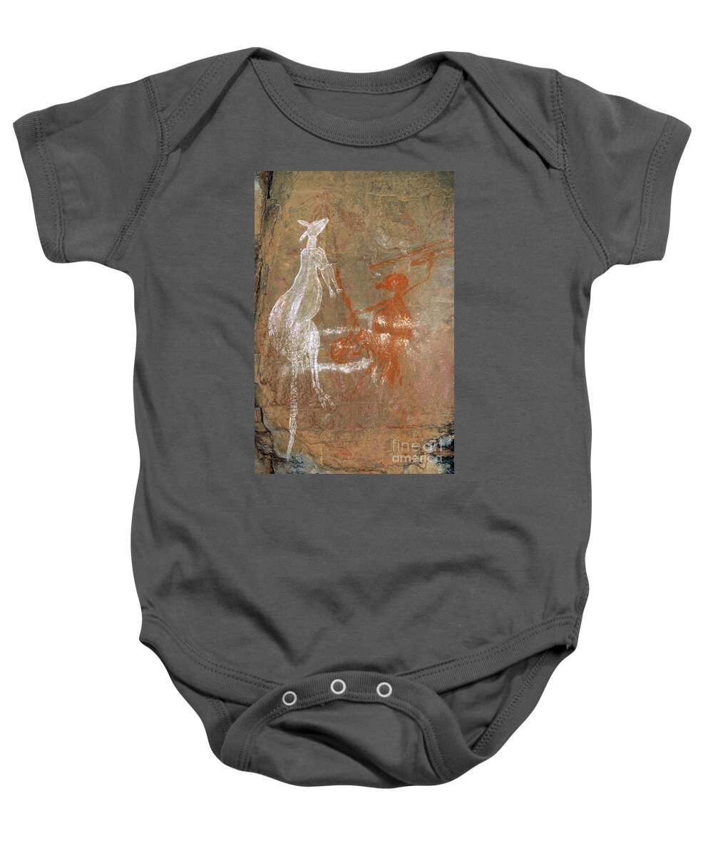 Archaeology Baby Onesie featuring the photograph Aboriginal Art, Australia by Gregory G. Dimijian, M.D.