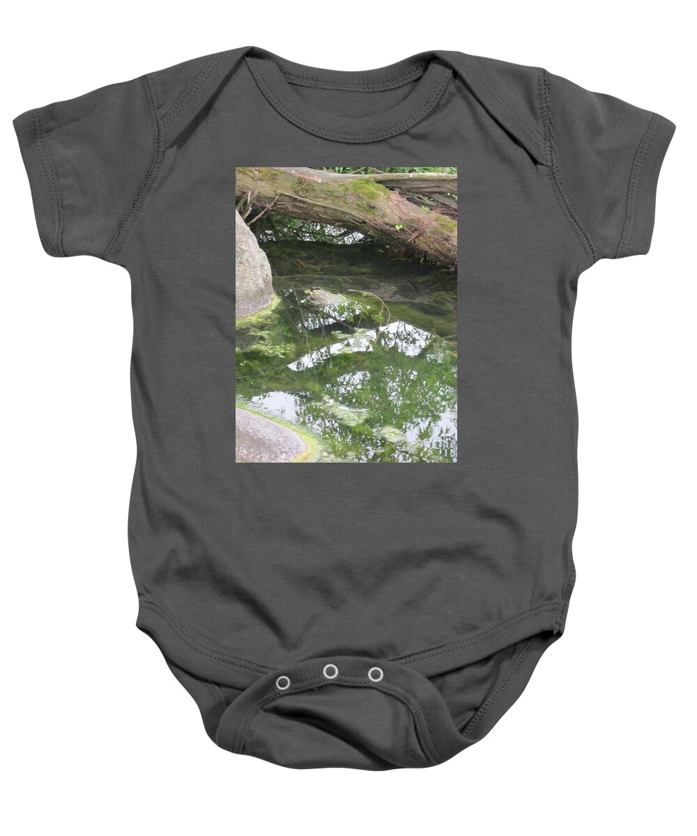 Abstract Baby Onesie featuring the photograph Abstract Nature 3 by Rosita Larsson