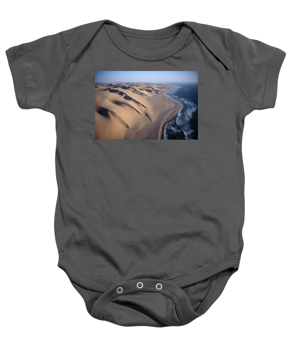 00511477 Baby Onesie featuring the photograph Aerial View Of Sand Dunes by Michael and Patricia Fogden