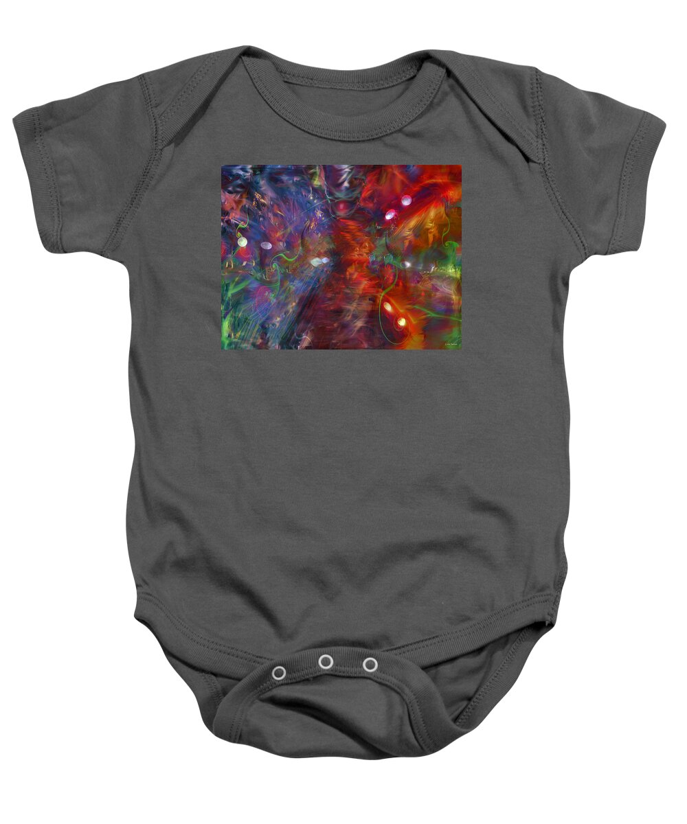 After Life Baby Onesie featuring the digital art After Life by Linda Sannuti