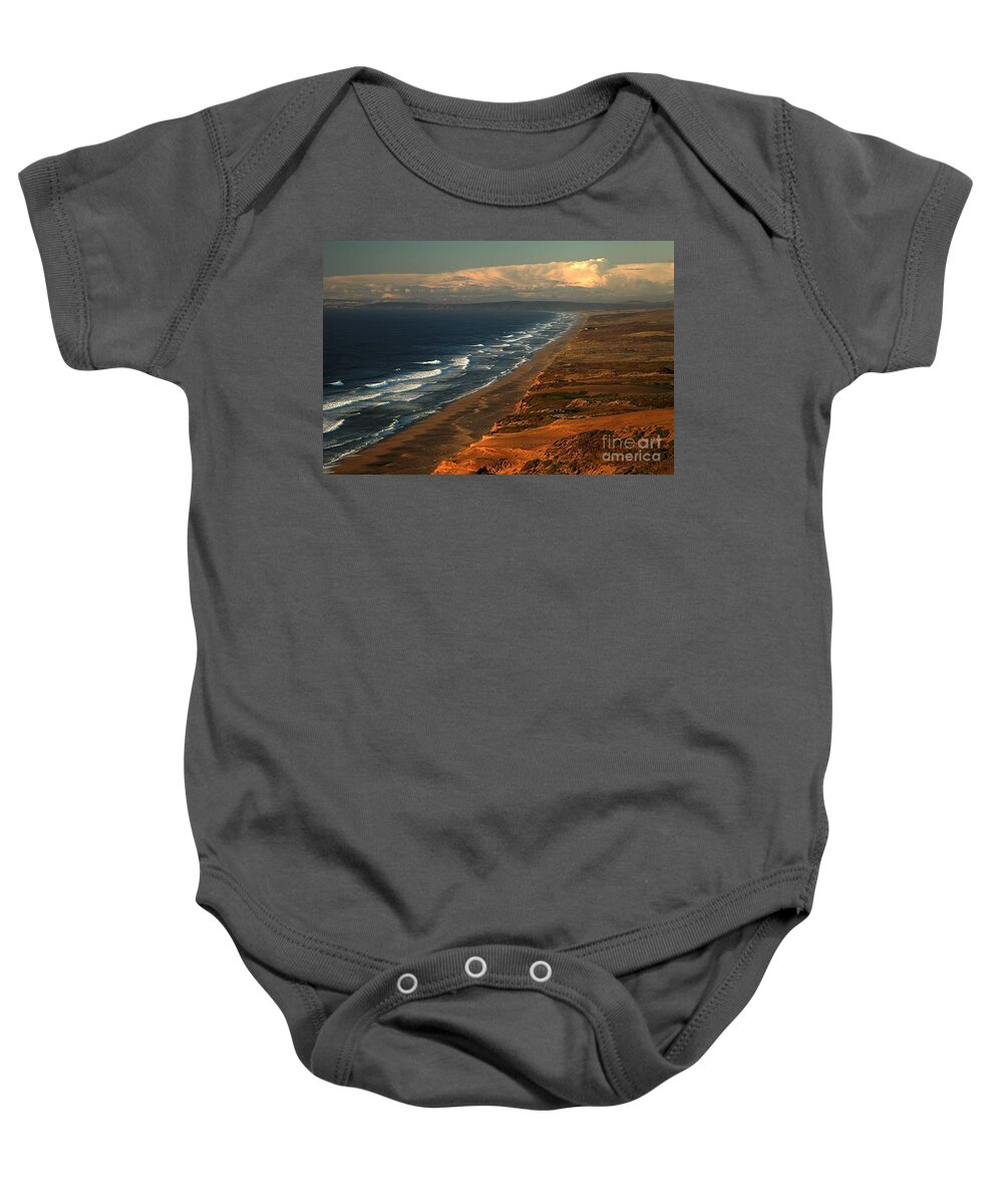 South Beach Baby Onesie featuring the photograph Afternoon At Point Reyes by Adam Jewell