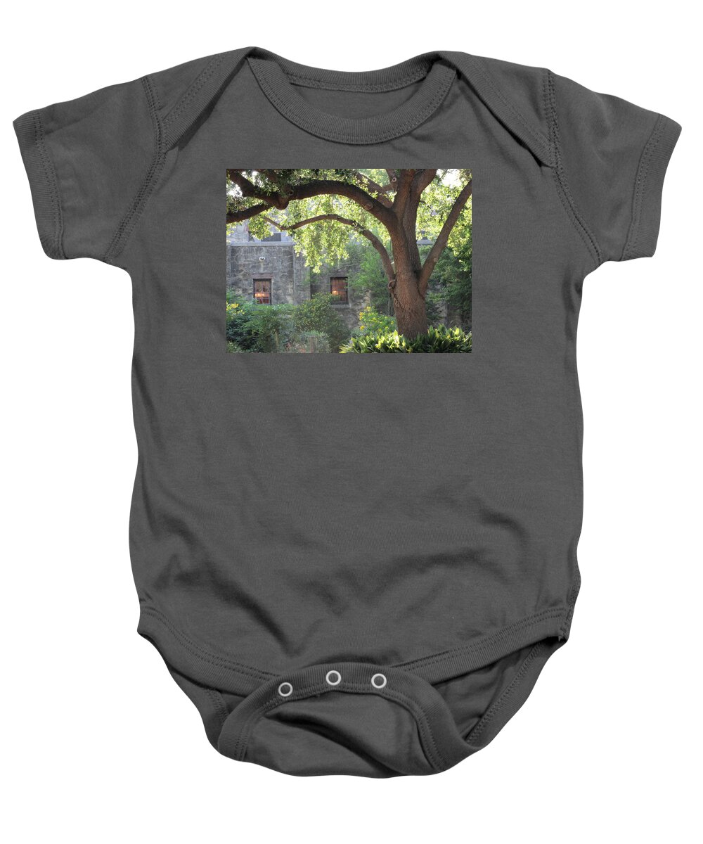 Nature Baby Onesie featuring the photograph Alamo at Dusk by Jewell McChesney