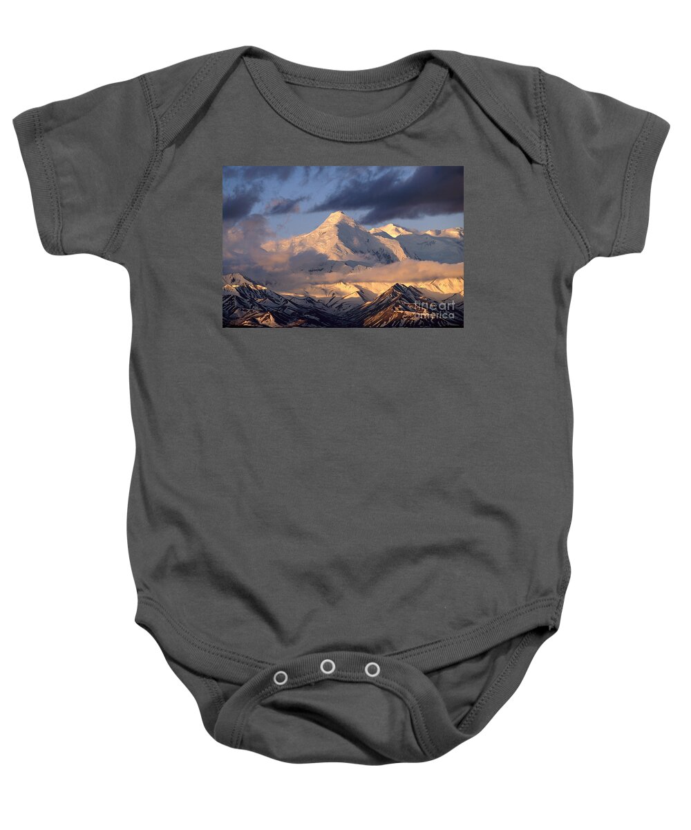 00340723 Baby Onesie featuring the photograph Alaska Range Morning by Yva Momatiuk John Eastcott