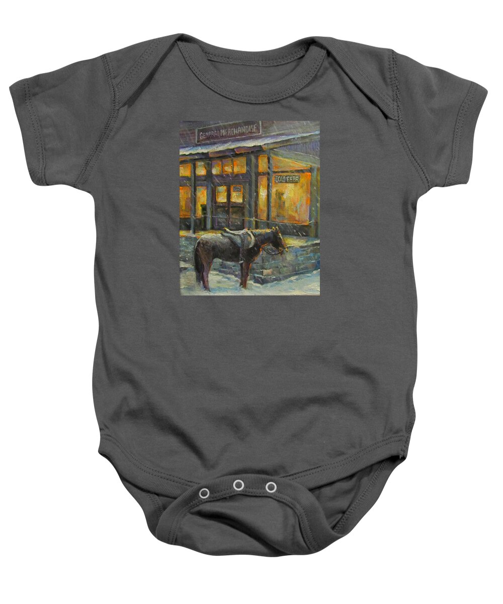 Nature Baby Onesie featuring the painting Always Open by Donna Tucker